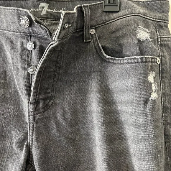 Vintage 7 for All Mankind “Josefina” skinny boyfriend jeans (31, grey) - Picture 2 of 7